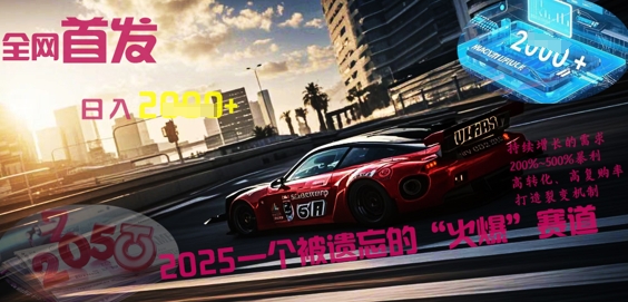 全网首发：2025一个被遗忘的“火爆”赛道轻松日入多张-柒资源网创