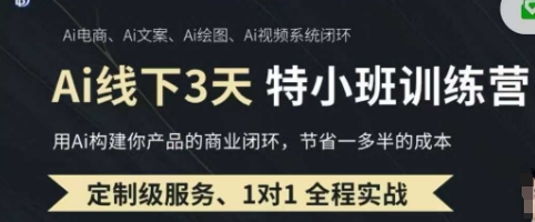 AI实操培训第20-21期线下,0基础保姆级教程,3月最新整理,企业获客、降本增效、打造超级个体-柒资源网创