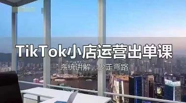TikTok小店运营出单课,从开店选品、运营出单、发货回款,进行全流程讲解-柒资源网创
